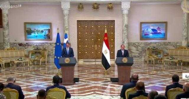 مصر واليونان تؤكدان على زيادة قيمة التبادل التجاري وتفعيل التعاون في  مجال الطاقة