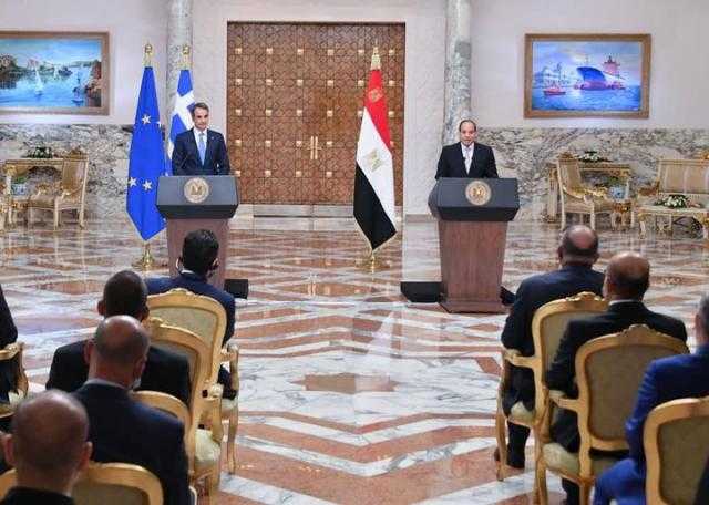 نص كلمة «فخامة الرئيس السيسي» في المؤتمر الصحفي المشترك مع رئيس وزراء اليونان