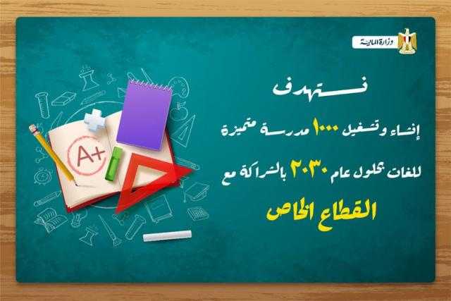 معيط : من المستهدف الانتهاء من إنشاء وتشغيل 1000 مدرسة متميزة للغات بحلول عام 2030