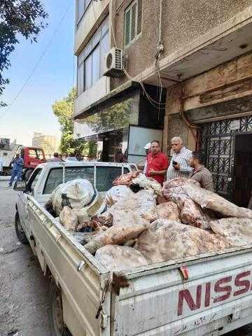 الجيزة تضبط أكثر من 3 أطنان لحوم فاسدة بمطعم فى إمبابة