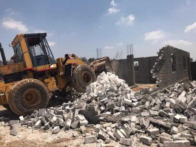 حملات تنفيذية لضبط مخالفات البناء والتعدي على أراضي الدولة في الإسكندرية