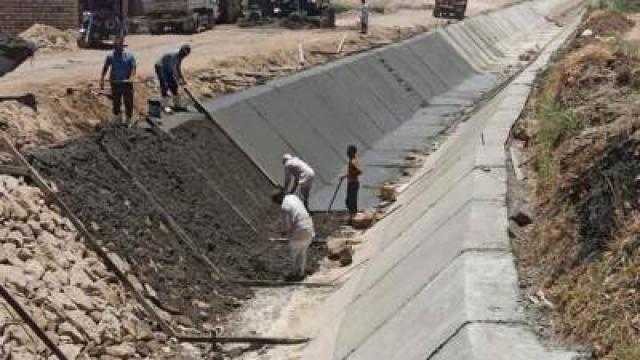 الإنتهاء من تبطين 272 كم من الترع ببني سويف