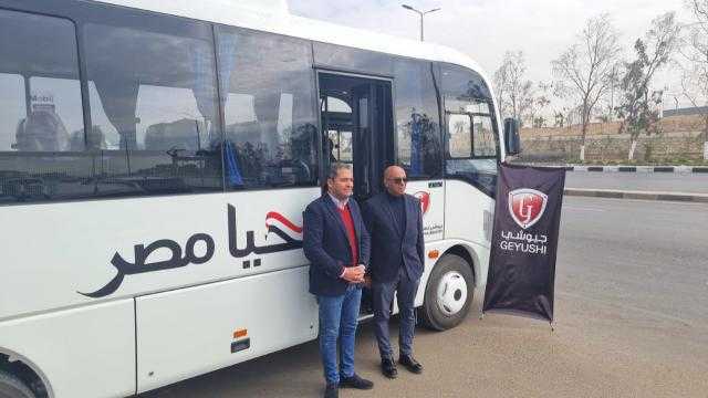 جيوشي لصناعة وسائل النقل تهدي أول ميني باص من منتجاتها لصندوق «تحيا مصر»