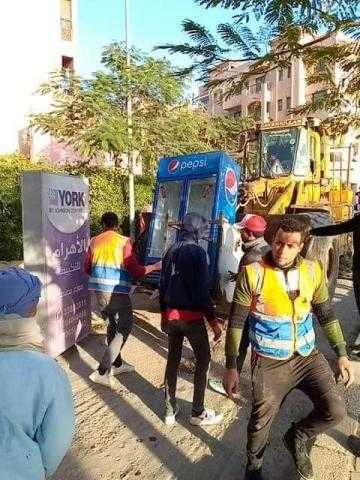 جهاز مدينة حدائق أكتوبر ينفذ عدة حملات متتالية لإزالة الإشغالات والمخالفات