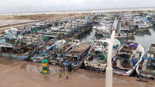 لسوء الأحوال الجوية.. توقف حركة الصيد بالبرلس لليوم الثالث على التوالي