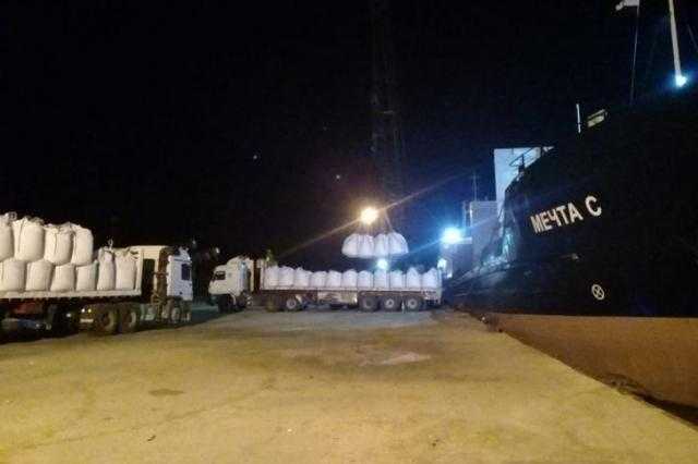 تصدير 3800 طن أسمنت أبيض إلى روسيا عبر ميناء العريش