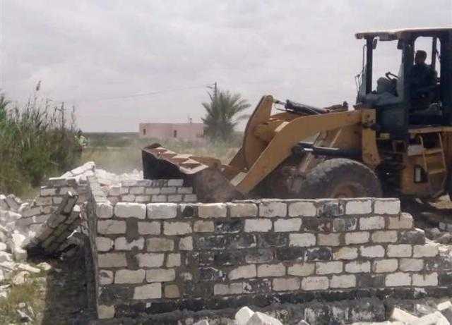إزالة 14 حالة تعد على أراض زراعية بالغربية خلال إجازة عيد الفطر