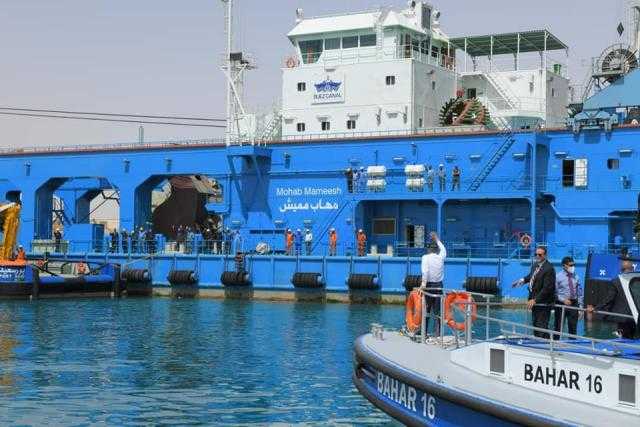 «طارق بن زياد» تنضم لكراكات تطوير قطاع قناة السويس الجنوبي - صور