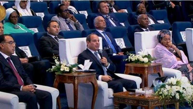الرئيس السيسي: نحتاج 800 مليار دولار سنويًا بحلول 2050 لمواجهة تغير المناخ