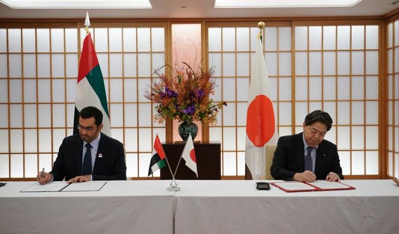 توقيع وثيقة اتفاقية الشراكة الاستراتيجية الشاملة بين الإمارات واليابان
