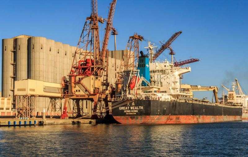 وصول ما يزيد عن 96 ألف طن من القمح الروسي والأوكراني إلى ميناء دمياط