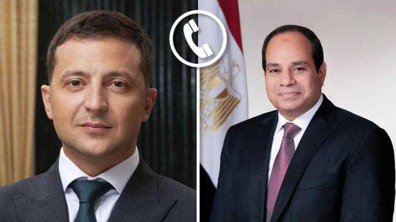 الرئيس السيسي ونظيره الأوكراني يبحثان جهود تمديد اتفاق تصدير الحبوب