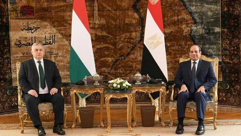 ”السيسي” ورئيس وزراء المجر يشهدان توقيع اتفاقيات تعاون بين البلدين| فيديو