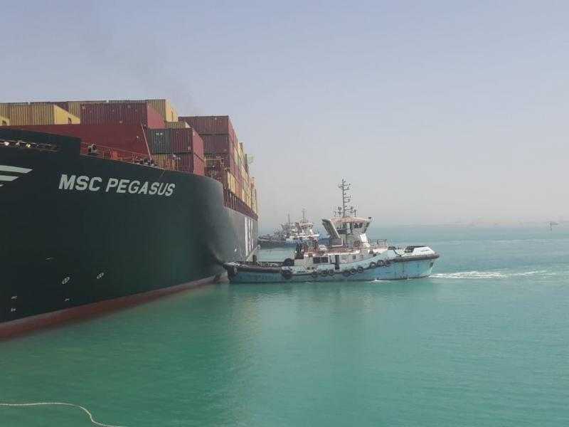 «إكسترا نيوز»: تعويم سفينة الحاويات الجانحة بقناة السويس