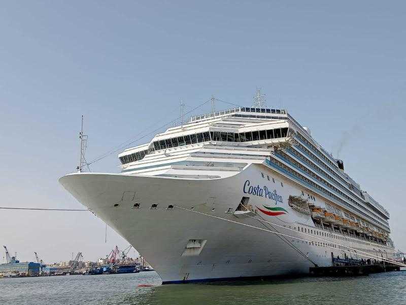 السفينة «COSTA PACIFICA» السياحية العملاقة ترسو بميناء بورسعيد السياحي|صور