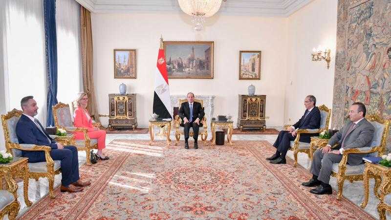 الرئيس السيسي يستقبل الأمين العام للاتحاد الدولي للاتصالات