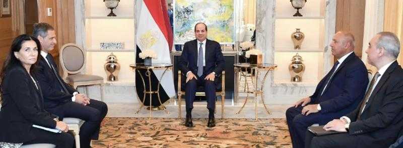 خلال لقاء مع ”السيسي”.. ”الخطوط الملاحية الفرنسية” تُشيد بمناخ الاستثمار في مصر