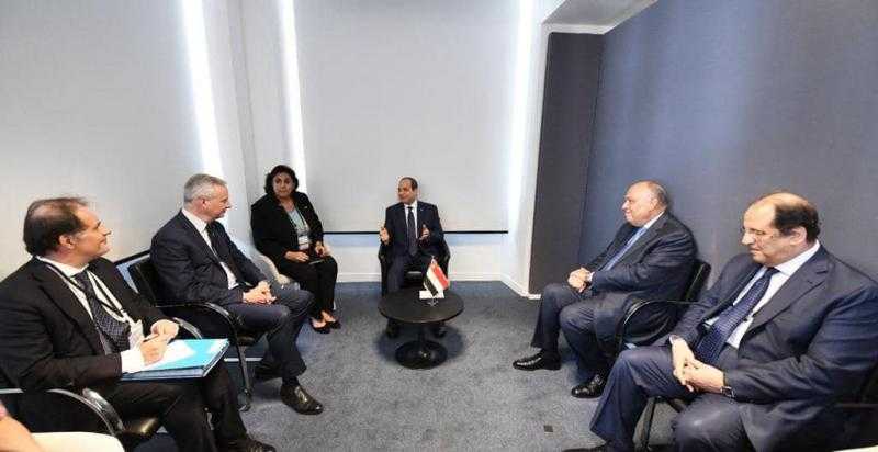 الرئيس السيسي يتطلع إلى زيادة الاستثمارات الفرنسية في مصر