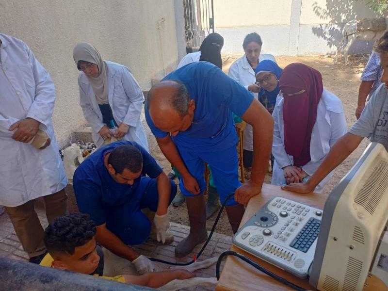 «التناسليات الحيوانية» يطلق قافلة بيطرية مجانية بقرى القليوبية