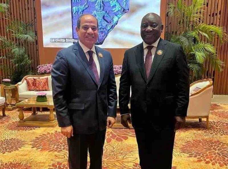 السيسي يلتقي نظيره الجنوب إفريقي على هامش انعقاد قمة مجموعة العشرين بنيودلهي