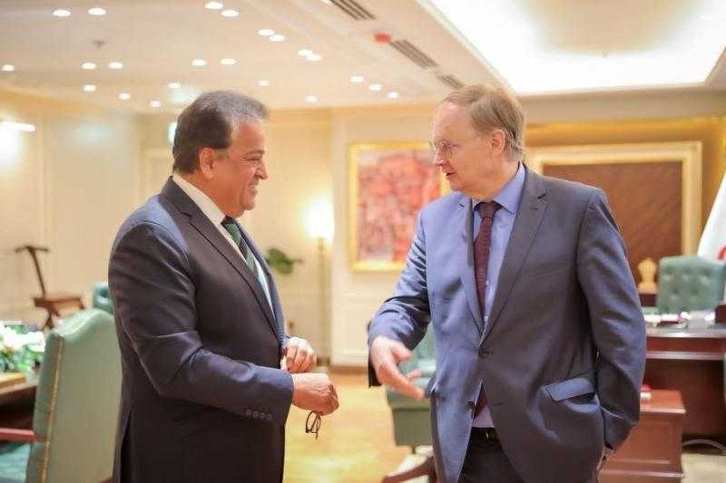 وزير الصحة يستقبل سفير الاتحاد الأوروبي في مصر لبحث التعاون بالملف الصحي