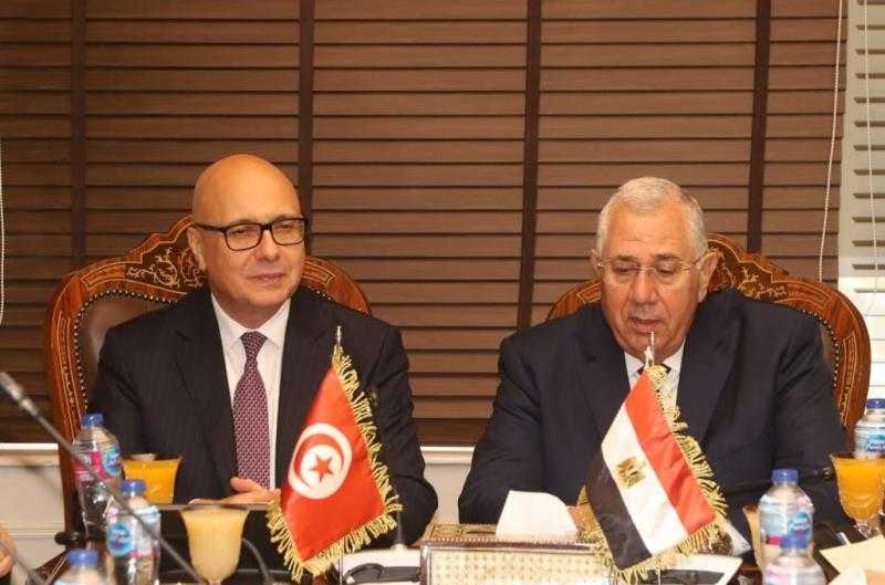 وزير الزراعة يبحث مع نظيره التونسي التعاون في مجال التبادل التجاري وإنتاج التقاوى