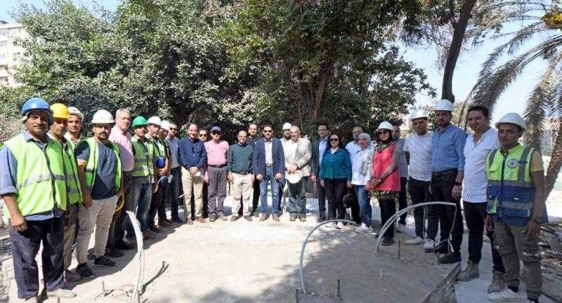 جولة تفقدية لمستشار رئاسة الجمهورية ومسئولو الإسكان بمشروع تطوير حديقة الأزبكية