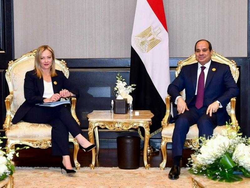 الرئيس السيسي يبحث كيفية دفع العلاقات مع إيطالية إلى آفاق أرحب