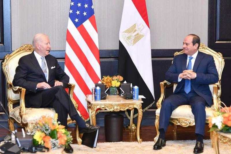 رئيسا مصر والولايات المتحدة يؤكدان الشراكة الاستراتيجية بين الدولتين