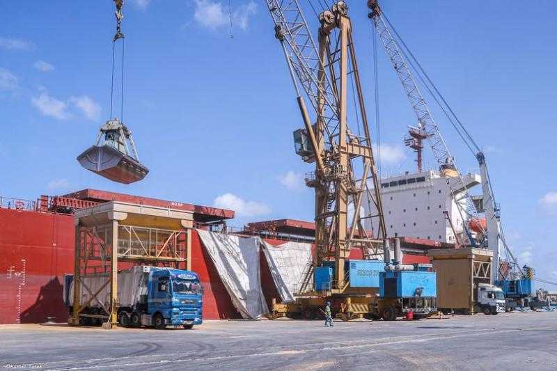 ميناء دمياط يستقبل 5768 طن قمح أوكراني لصالح القطاع الخاص
