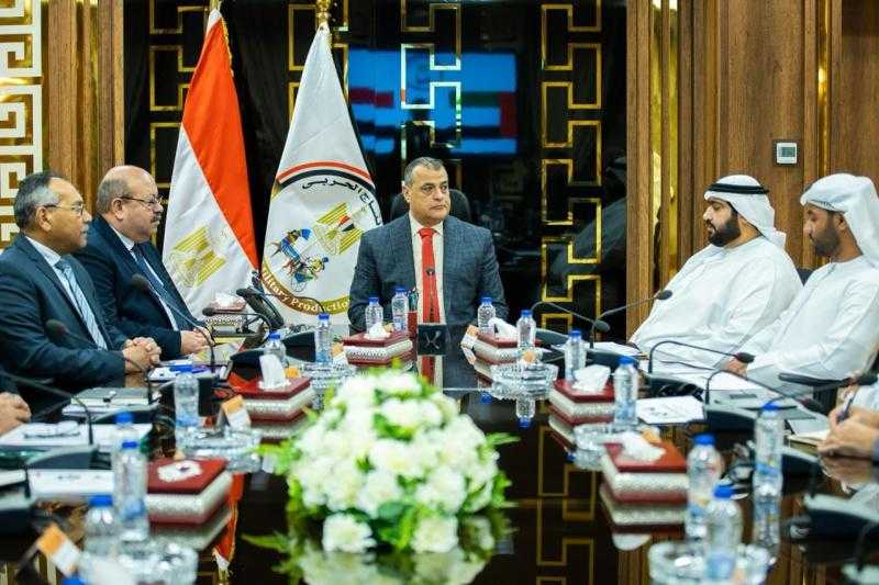 وزير الإنتاج الحربي يستقبل ممثلي «إيدج» الإماراتية لمناقشة التعاون في مجال التصنيع العسكري