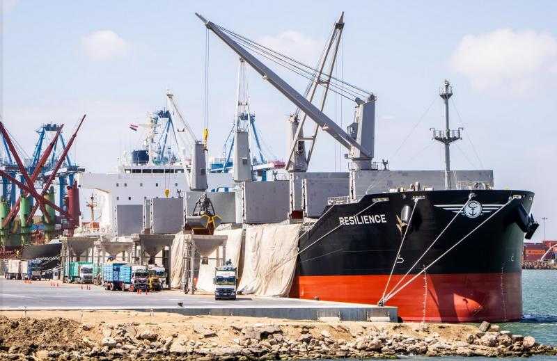 ميناء دمياط يستقبل شحنة قمح للقطاع الخاص قادمة من أوكرانيا