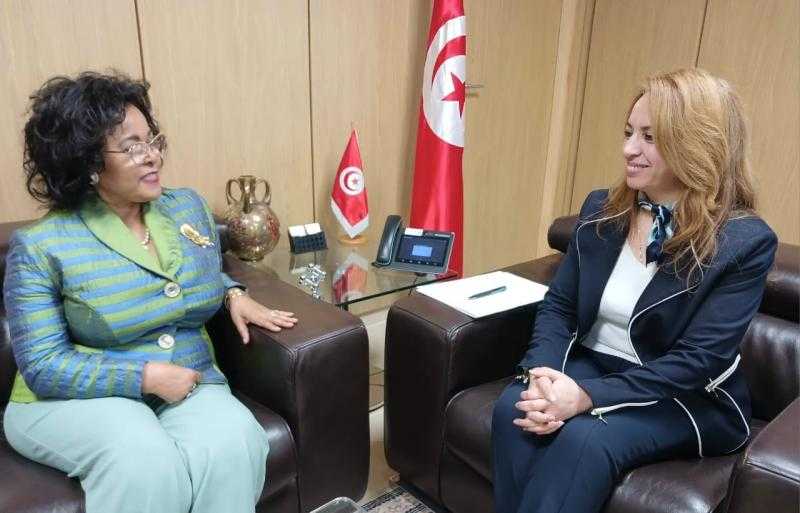 وزيرة الاقتصاد التونسية تبحث مجالات التعاون مع وكالة تنمية الاتحاد الإفريقي