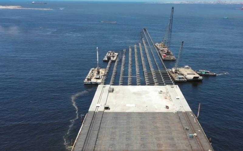 تصوير جوي لمشروع محطة الصب الجاف النظيف بميناء الدخيلة