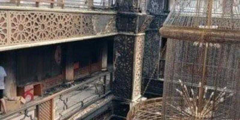 التضامن الاجتماعي: تضرر 25 محلًا نتيجة حريق مول تجاري في الجمالية