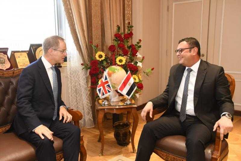 مصر وبريطانيا يبحثان التعاون في الصناعات المتعلقة بالتشييد والبناء
