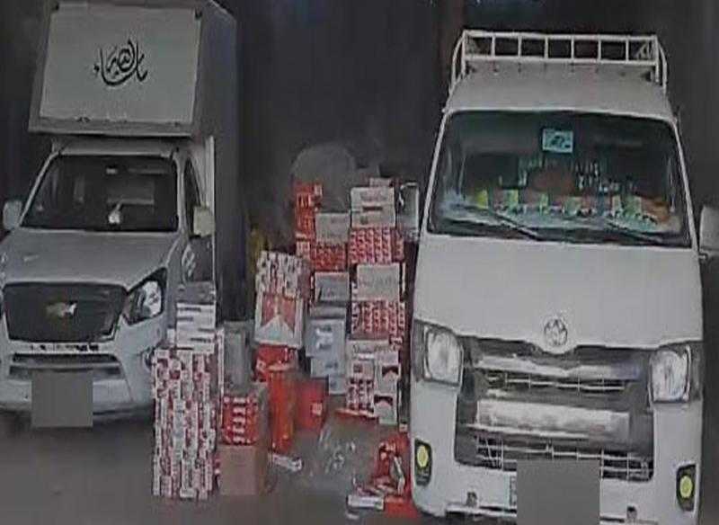 شرطة التموين تضبط 40 ألف عبوة سجائر أجنبية مهربة جمركية
