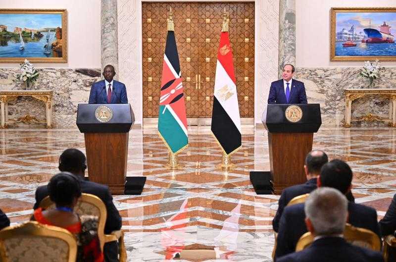 الرئيس السيسي: نستهدف تعزيز التعاون الاقتصادي مع كينيا.. ويُوجه رسالة قوية حول القضية الفلسطينية| فيديو