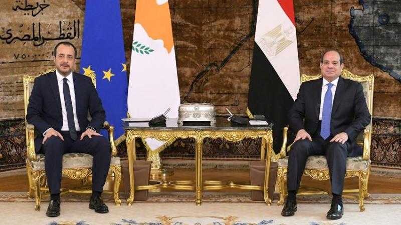 الرئيس السيسي ونظيره القبرصي يبحثان تعزيز التعاون في إنتاج وتسييل الغاز الطبيعي
