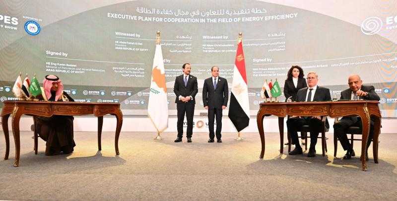 بحضور الرئيس السيسي.. توقيع اتفاق تعاون في مجال الطاقة بين مصر والسعودية