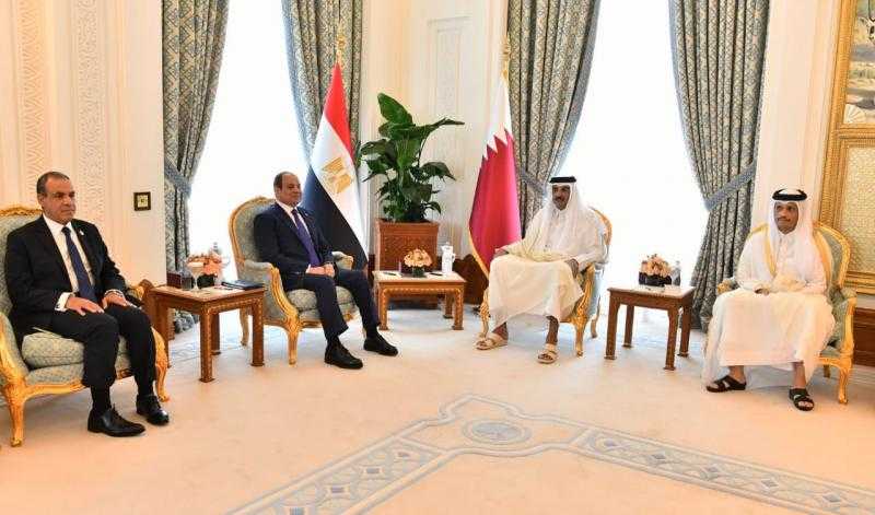الرئاسة: توافق على حزمة من الاستثمارات القطرية المباشرة بقيمة ٧.٥ مليارات دولار