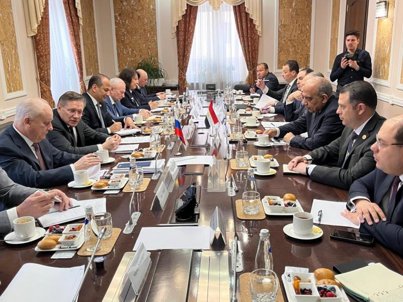 وزير الكهرباء يبحث مع رئيس شركة روساتوم مستجدات تنفيذ أعمال المشروع النووي بمحطة الضبعة
