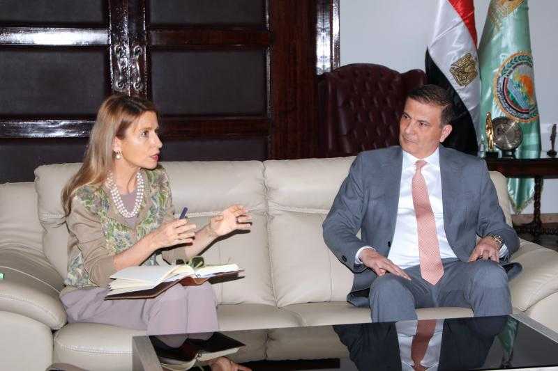 وزير الزراعة يناقش مع اليونسكو والفاو تطوير المتحف الزراعي وحديقة الأسماك