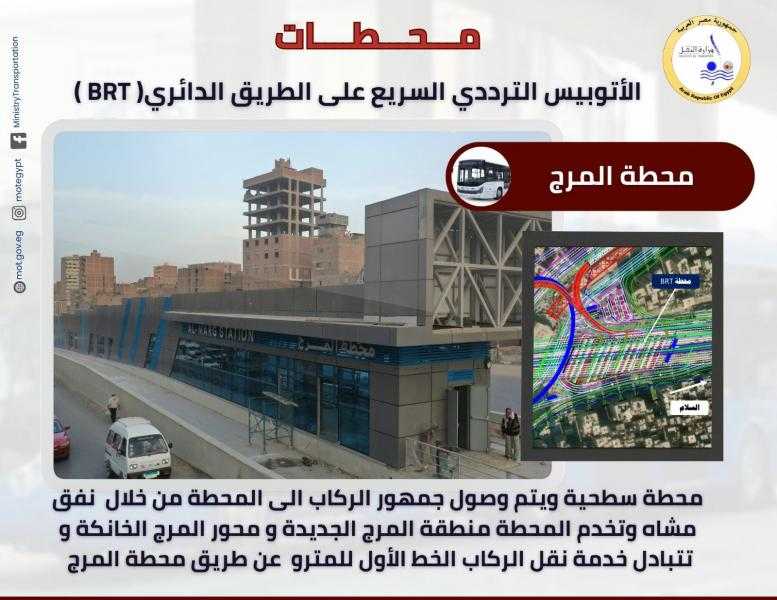 التشغيل قرب.. أبرز المعلومات عن محطات المرحلة الأولى للأتوبيس الترددى BRT