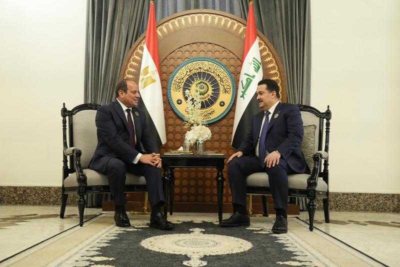 مصر والعراق تبحثان تعزيز التعاون بالمجالات الاقتصادية والتجارية