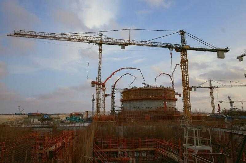 اكتمال أعمال الصبة الخرسانية لمبنى وعاء الاحتواء الداخلي بالمفاعل الثاني لمحطة الضبعة