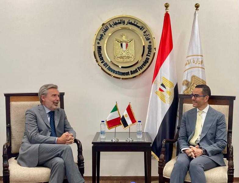 وزير الاستثمار يبحث سبل زيادة الاستثمارات الإيطالية في مصر