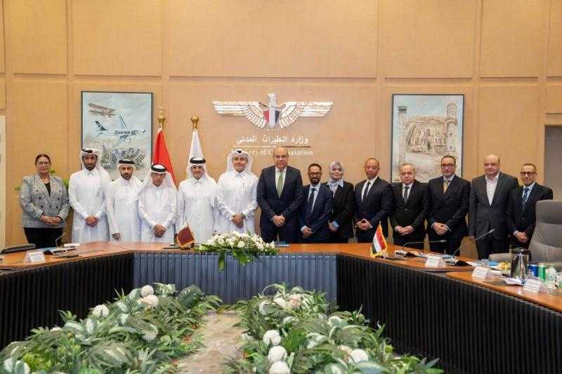 إطلاق مشروع تعاون بين مصر وقطر لتقصير مسارات الطرق الجوية