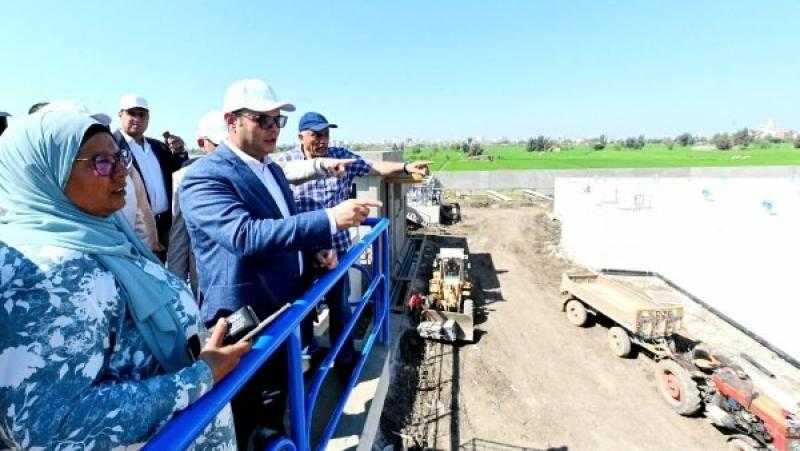 وزير الإسكان ومحافظ الدقهلية يتفقدان توسعات محطة مياه شرب بلقاس بطاقة 34 ألف َم3/يوم