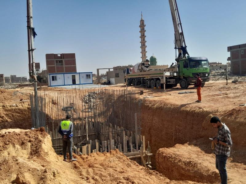 رئيس جهاز الشروق يتفقد مشروع التغذية الرئيسي بالمياه بمنطقة الرابية
